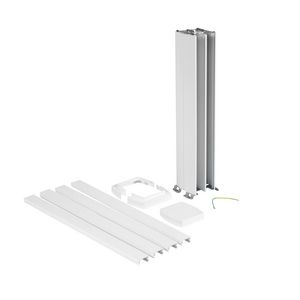 Energiezuil 4 compartiment 45mm 0,68M wit