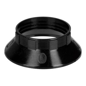 Schroefring E14 lamphouder thermopl. 43x15mm zwart VVE=10