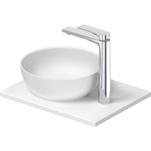 SIVIDA #268022 wastafelblad incl. opzetkom wit zijdemat 410mm