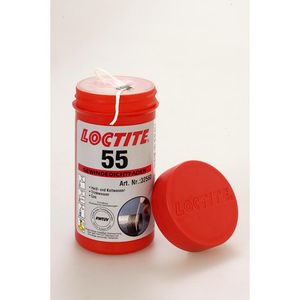 Schroefdraad-afdichtingskoord  Loctite 55 koker a 160mtr.(niet geschikt voor glycol)