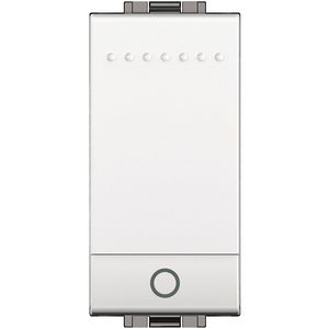 Pulsdrukker wit lamp symbool 1 module Livinglight