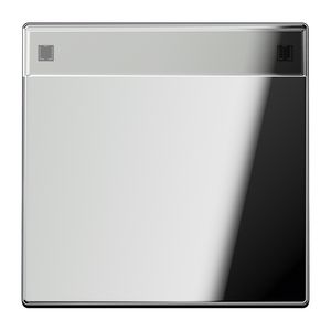Schakelwip LS-glans chroom met tekstvenster VVE=10