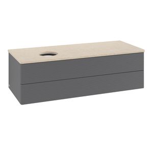 Wastafelonderkast Antao 1200x360x500mm Antr. Matt Lacquer K22113GK