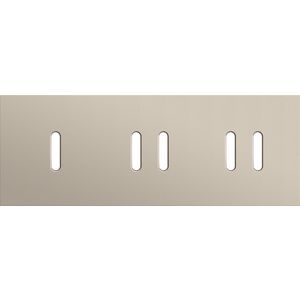 Afdekplaat 3-voud horiz. 71mm centerafst. 166-56703