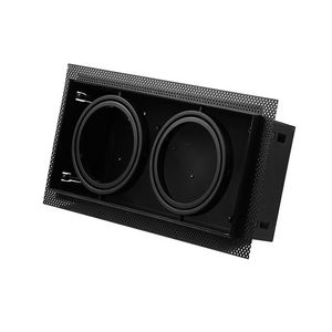 Inbouw/trimless armatuur 2x AR111 verstelbaar zwart