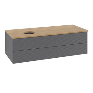 Wastafelonderkast Antao 1200x360x500mm Antr. Matt Lacquer K22151GK