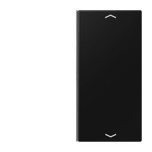 Tastafdekking 2-voudig pijl compleetLS matzwart KNX