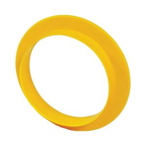 Schild Nood-Uit geel D=40mm VVE=500
