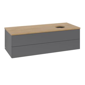 Wastafelonderkast Antao 1200x360x500mm Antr. Matt Lacquer K23011GK