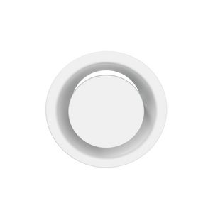 Ventilatieventiel afvoer 100mm EFF-100-SW plaatstaal wit RAL9003