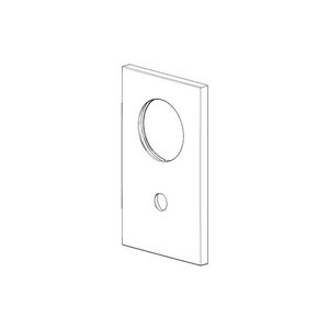 Rozet v. badkuip 90x150x9,2mm chr