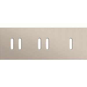 Afdekplaat 3-voud horiz. 71mm centerafst. 166-56704