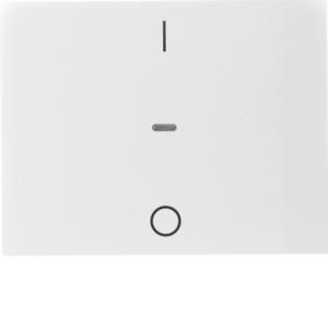 Drukknopmodule afdekking 1-v I/O berker K.1 polarwit