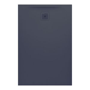 Douchevloer 1200x800mm rechthoekig antraciet Marbond composiet afvoer aan korte zijde