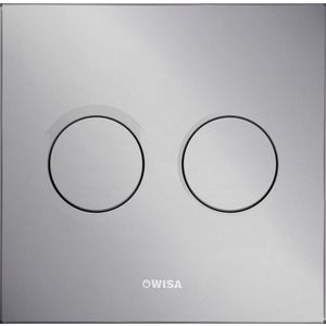 Bedieningspaneel XS LUGA DF toilet dual flush 2-toets kunststof mat chroom