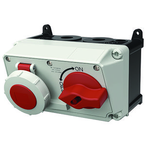 Wandcontactdoos 16A 4-polig  6H 400V IP67 AMAXX DUO