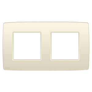2-voudige afdekplaat hoh 71mm Original cream