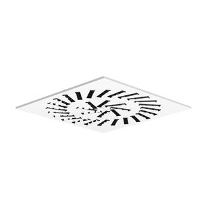 Wervelrooster plafond VVKR-A-S-300-8-B-SW wit RAL9003