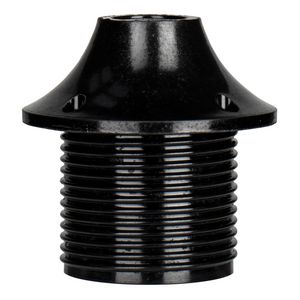 Lamphouder Bakelite threaded E27 cap zwart VVE=5