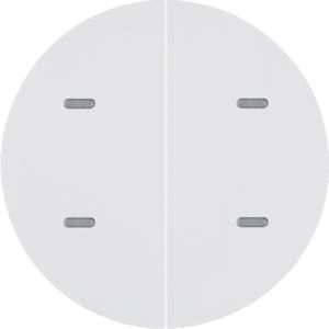 Drukknop opzetmodule 2-v R polarwit