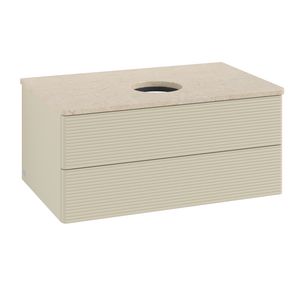 Wastafelonderkast Antao 800x360x500mm S.Grey Matt Lacquer K19113HJ