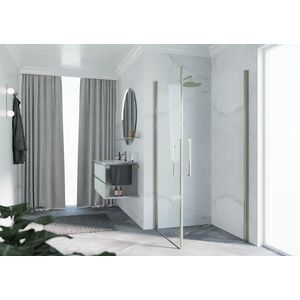 Hoekinstap Young Plus 2G 76 Ver.76-78Cm Helder Glas Rvs-Look