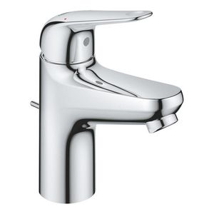 Euroeco wastafelmengkraan chroom S-Size sprong 103mm incl. waste-inrichting 1.1/4"