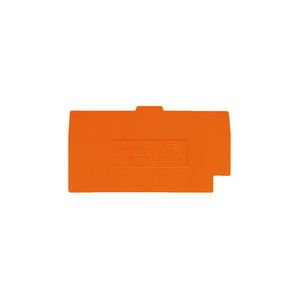 Afsluit- eindplaat oranje h:57.5mm b:1.5mm V- VVE=50