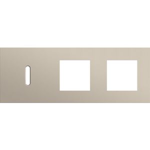 Afdekplaat 3-voud horiz. 71mm centerafst. 166-56705