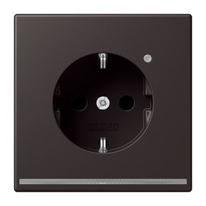 Wandcontactdoos LS-Dark met LED en lichtsensor