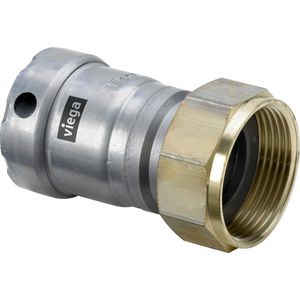 Schroefkoppeling 2x2 3/8 staal/verzinkt