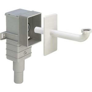 Sifon 1 1/4x50/40 kunststof/design-weiss