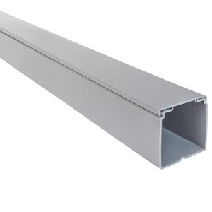 Lengte a 2m. kabelkanaal 60x60mm grijs folieverpakt