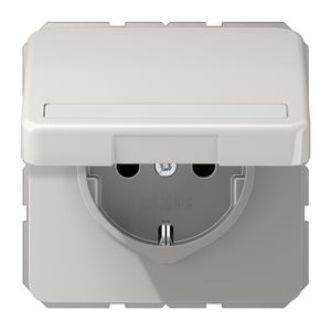 Wandcontactdoos li.gr.slagv m.R/A tekstv&klapd CD500