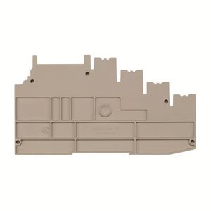 Afsluit- eindplaat terminals d.beige h:114.52mm, VVE=10