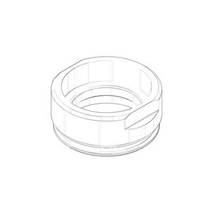 Kapje 35x16mm Mat Wit 092102141-10