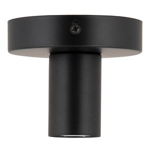 Plafond/Wandlamp metaal S E27 85x100mm CLII Zwart