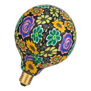 LED-lamp Paint flower G125 E27 DIM 7W 100lm 819 donker