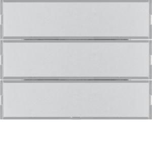 Drukknop opzetmodule 3-v tekstv. berker K aluminium