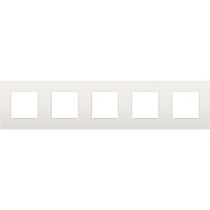 Vijfvoudige afdekplaat hoh 71mm Intense white