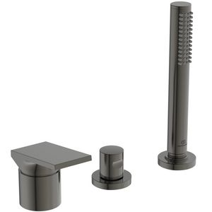 Badmengkraan 3-gats badrand z. uitloop magnetic grey Extra