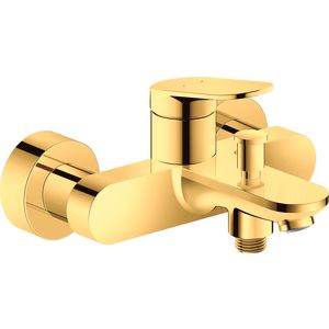 Wave 1-hendel badmengkraan hoh 150mm goud gepolijst incl. S-koppelingen