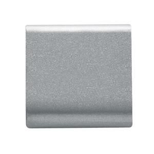 UITWISSELBARE DRUKKNOP-22 X 22 mm-ALGEMEEN-TITANIUM- VVE=4