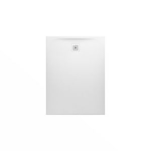 Douchevloer 1200x900mm rechthoekig wit Marbond composiet afvoer aan korte zijde
