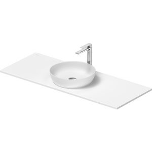 SIVIDA #268015 wastafelblad incl. opzetkom wit zijdemat 1280mm