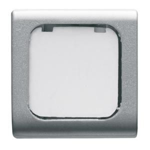 INTERCHANGEABLE BUTTON KEY-22X22mm-WITH LABEL-TITANIUM VVE=4