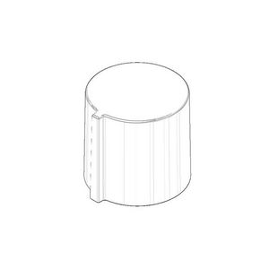 Greep 41,50x41,50x40mm Platina gebors.