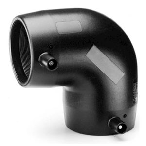 Kniekoppeling 90° ESM SMARTFUSE PE100 elektrolas 32mm