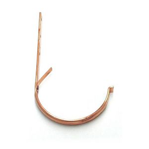 Mastgootbeugel M333 koper J-model/rechte staart met lip 30x5mm