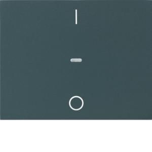 Drukknopmodule afdekking 1-v I/O berker K.1 antraciet